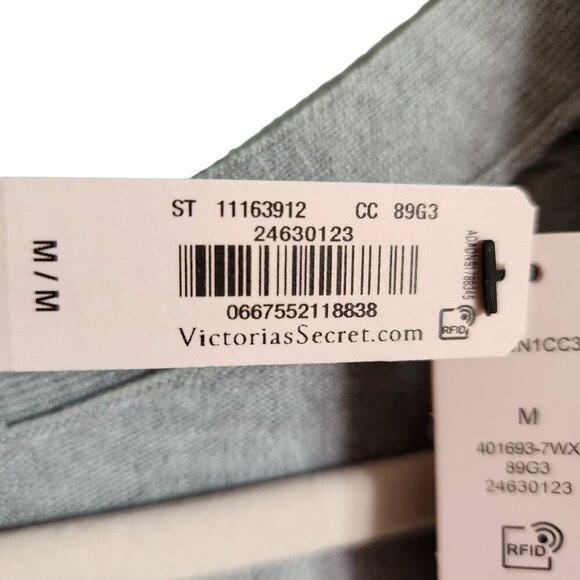Victoria's Secret Sweater Medium Gray Grey Women's Twist Back Top Open Back - Picture 9 of 10